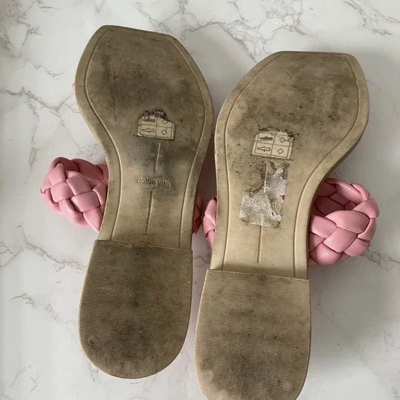 Dolce Vita Sandals Slides Sz 8 Pink Padded‎ Resort Summer - Picture 8 of 12